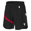 Shen Eco Match Day Shorts BLK/RED XS Teknisk shorts i ECO-tekstil - Unisex