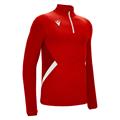 Fraser 1/4 Zip Top RED/WHT M Teknisk treningsgenser - Unisex