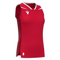 Lily Eco Sleeveless Shirt RED/WHT XXL Teknisk kamp og treningsdrakt - Dame